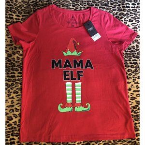 Awkward Styles Mam Elf ChristmasShirts For  women Color Red Size UK 10 US 6 SM